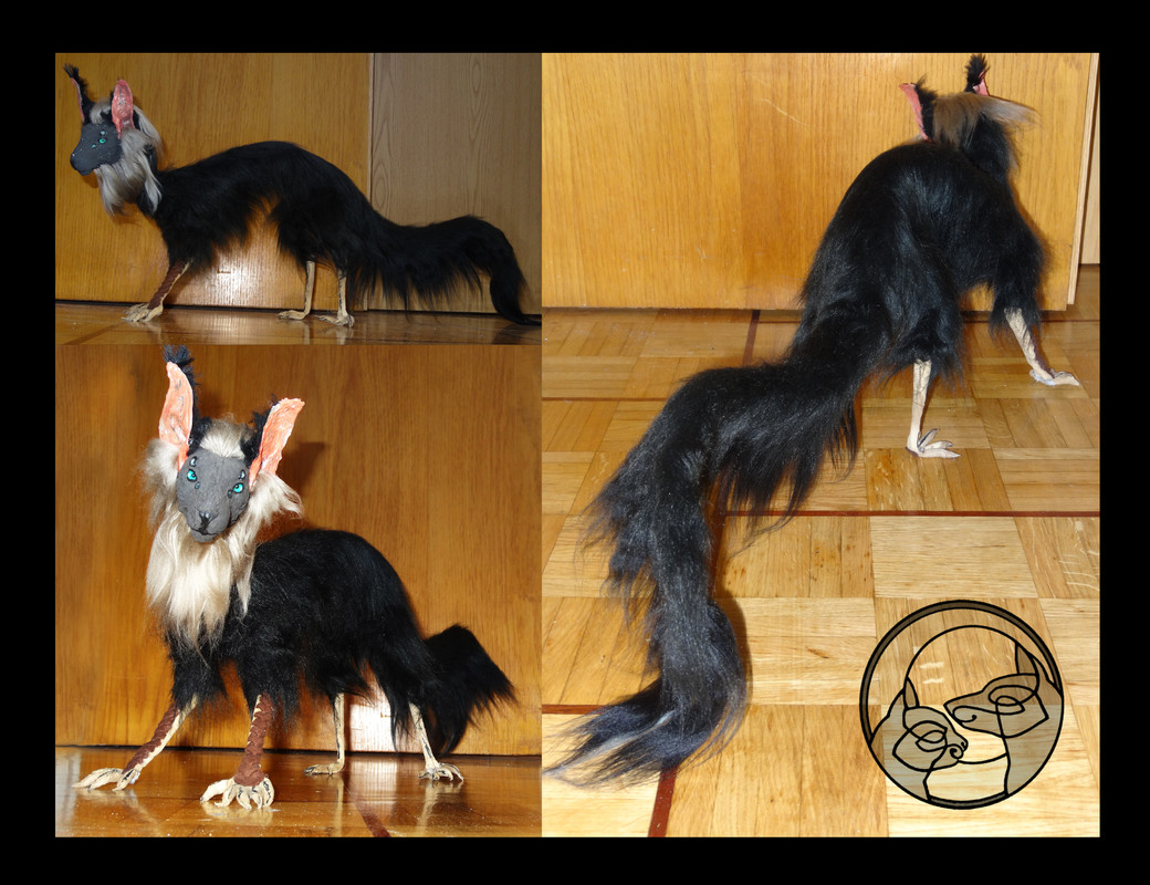 dragon pose able plush sculpture doll Dragon plush