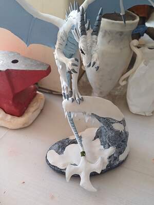 sculpture commission artwork Psydrache