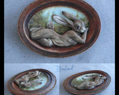 Traditionalart Relief and scratch-board paintings  do-you-dare-come-closer--eurofurence-rabbit-3d-painting-painting.jpg
