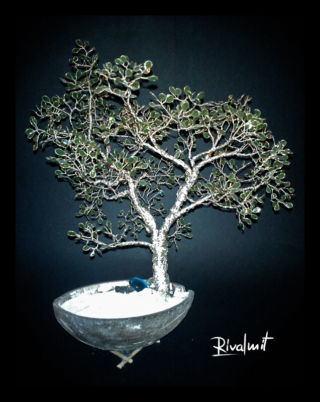 bonsai wire tree miniature sculpture Bonsai tree