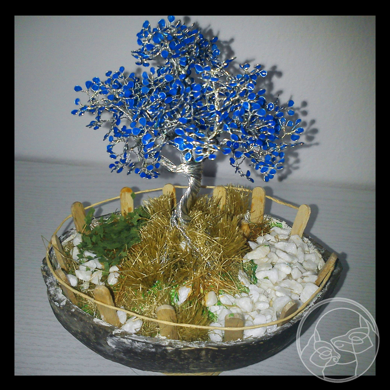 bonsai wire tree miniature sculpture Bonsai tree