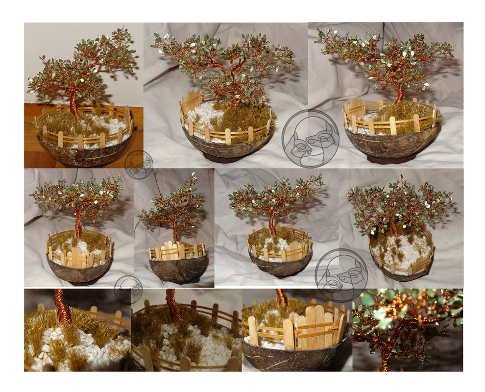 bonsai wire tree miniature sculpture Bonsai tree