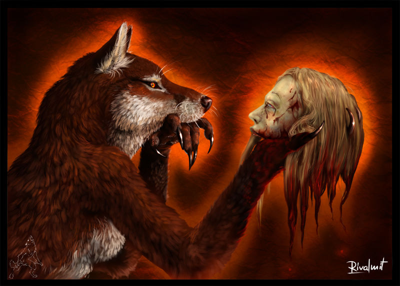 digital drawing drawing fox blood Digital Drawings  What if 