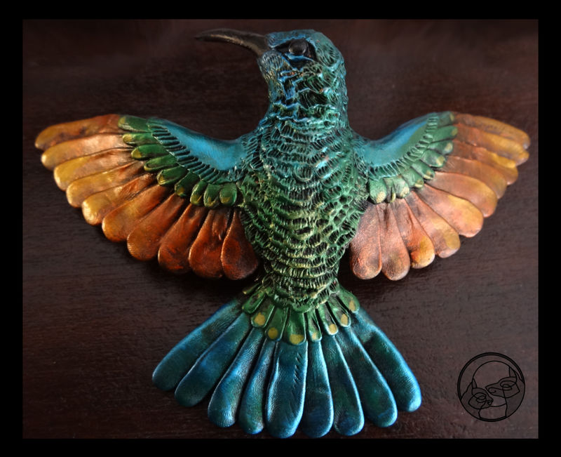 colibri bird sculpture Sculptures wall decoration 2 Sculptures