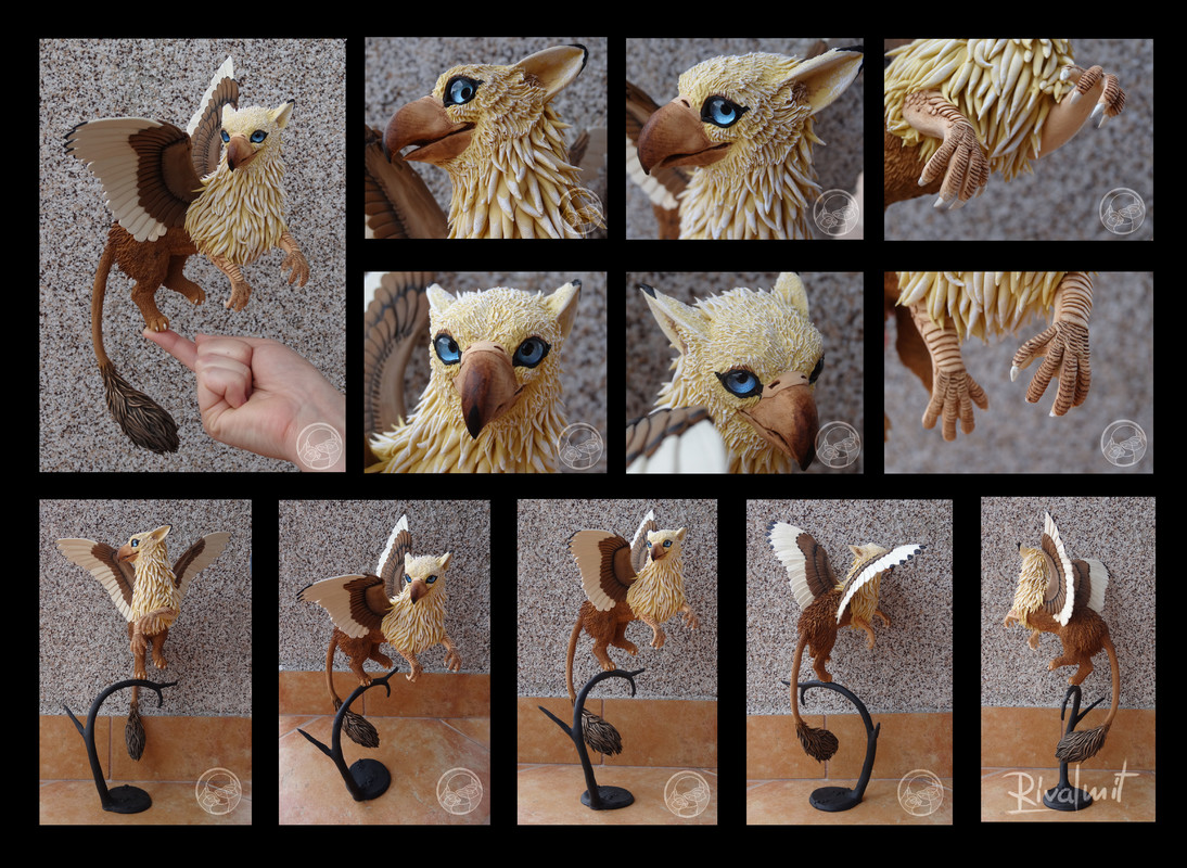 sculpture companion gryphon mythology Desk companion Griffin