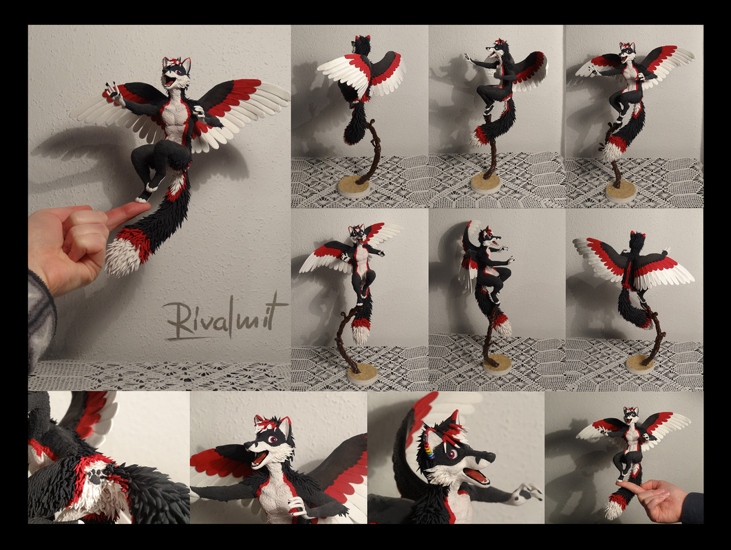 sculpture companion fox anthropomorphic Companion flying fox 