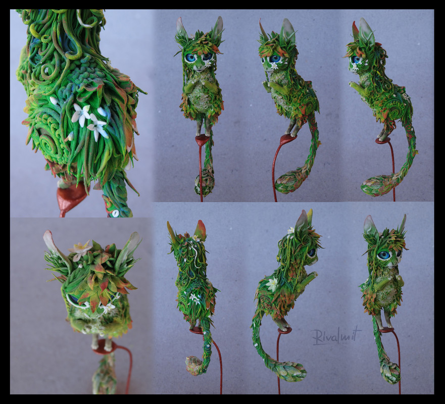 sculpture companion spirit cat Little spirit