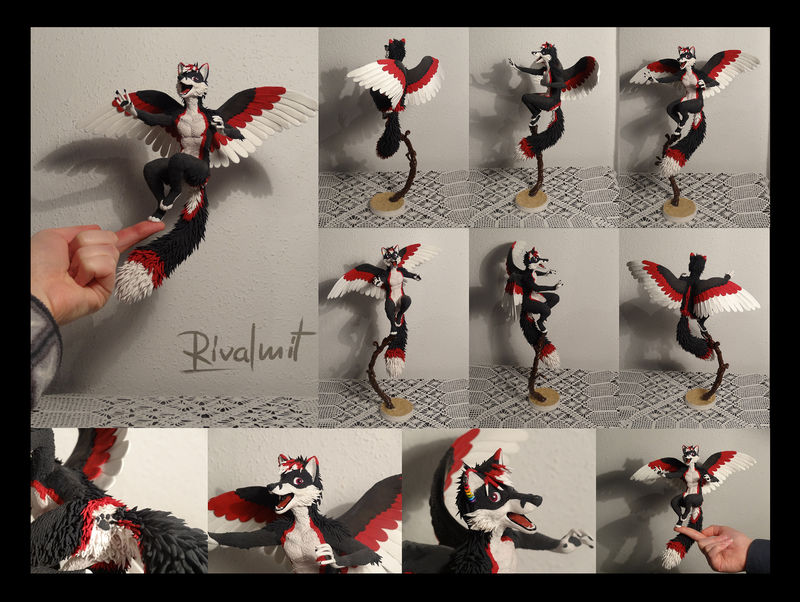 sculpture companion fox anthropomorphic Sculptures Companion flying fox  Sculptures