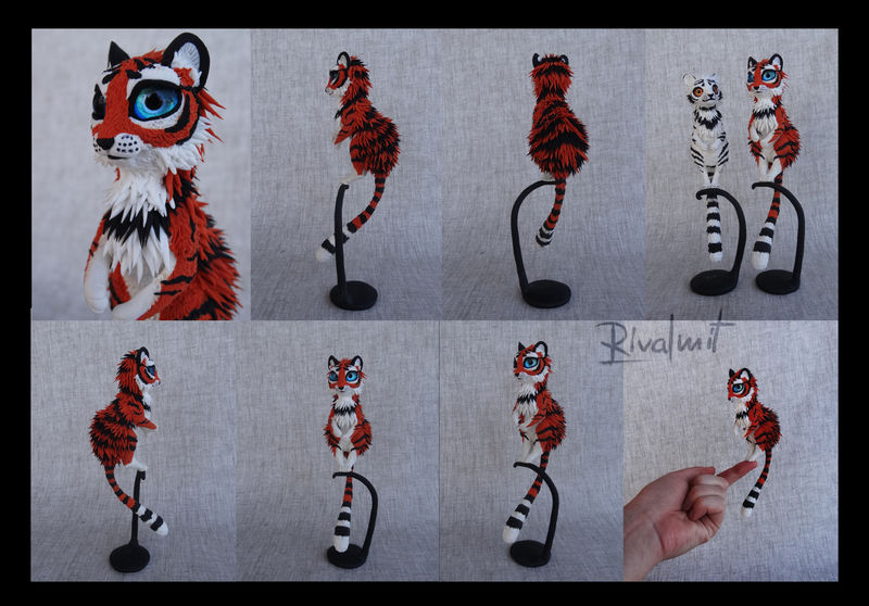 sculpture companion tiger Sculptures mini sister  companion tiger  Sculptures