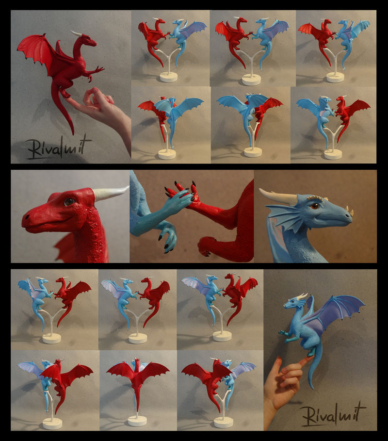 sculpture companion dragon twin sculpture Sculptures Companions Dragons2 Sculptures