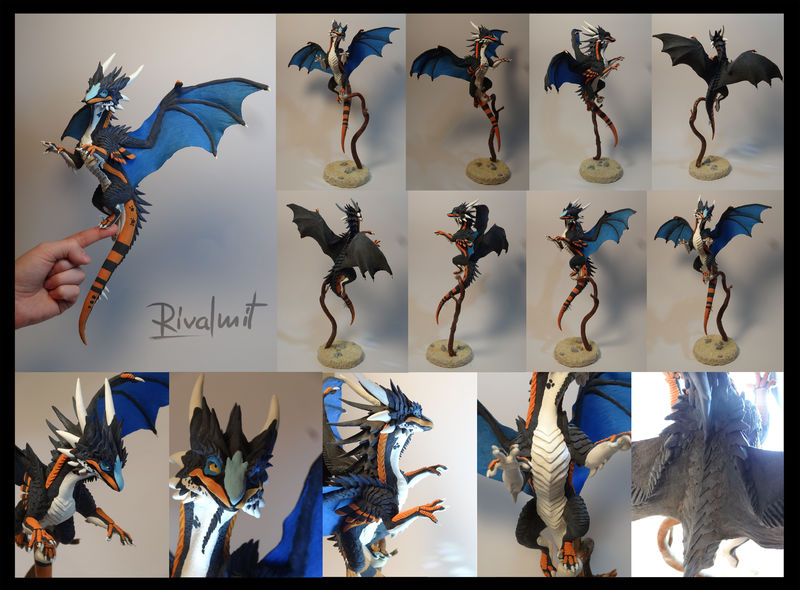 sculpture companion dragon Sculptures  commission dragon Companion  @Dinkypteryx  Sculptures