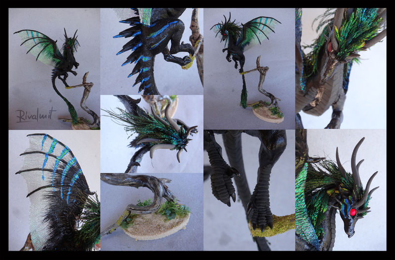 sculpture companion dragon ef eurofurence ef22 Sculptures Black dragon Companion Sculptures