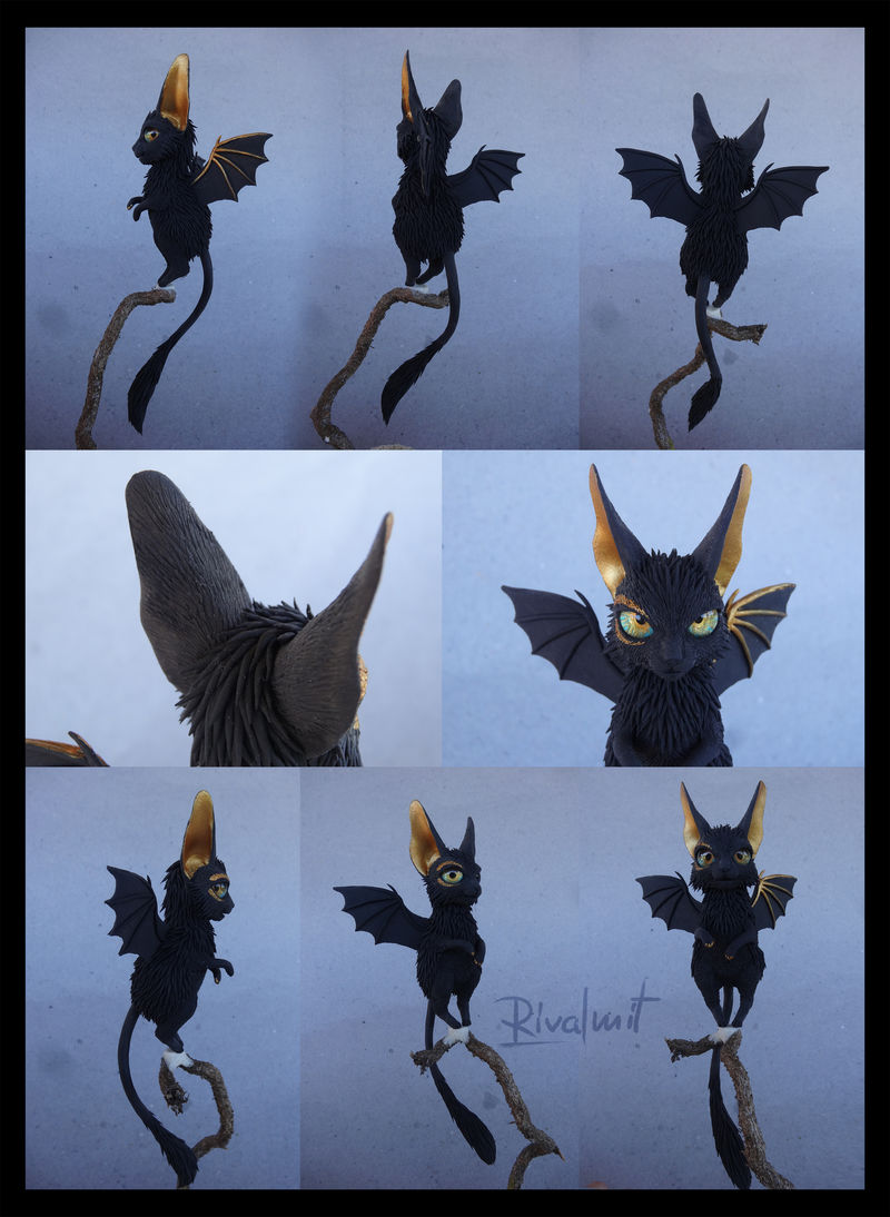 sculpture companion batkitty eurofurence ef22 Sculptures Bat kitty #7 Sculptures