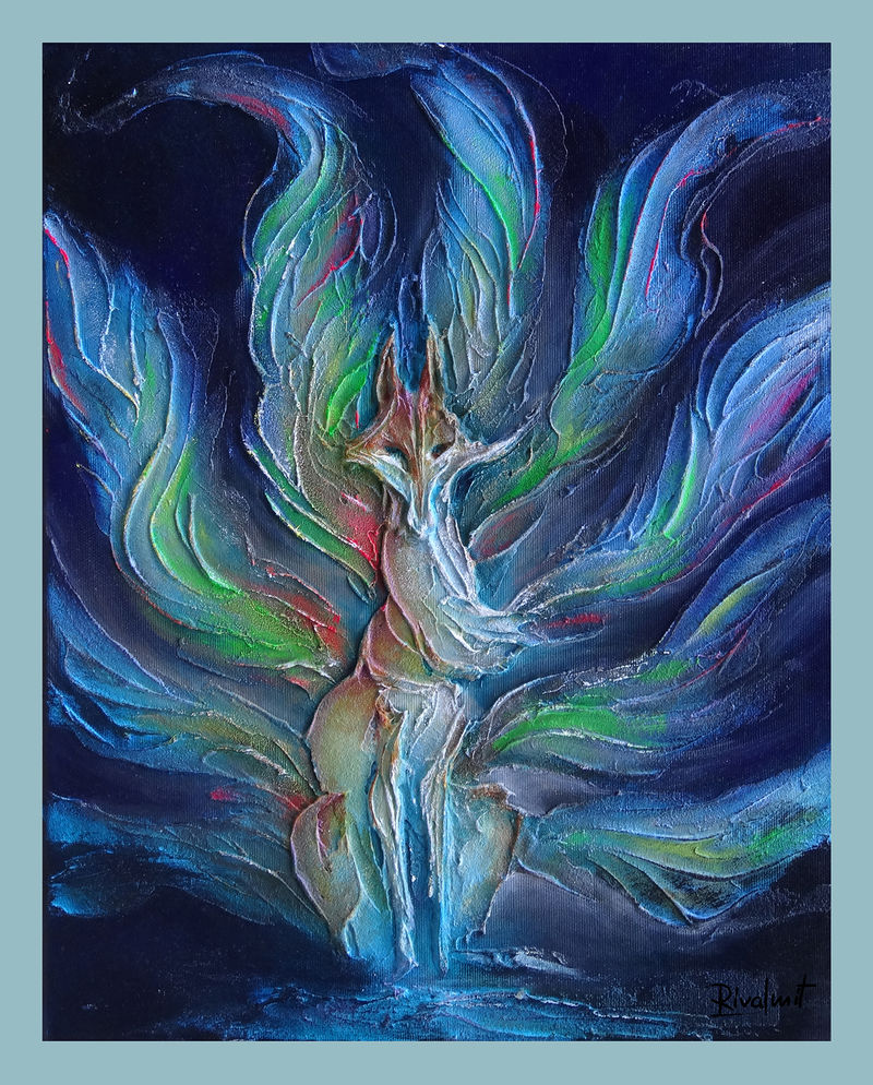 3d painting painting fox ninetail Paintings nine tail Paintings