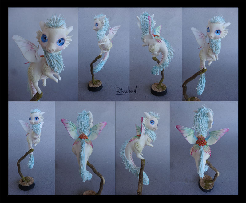 sculpture dragon eurofurence white companion Sculptures White baby dragon Sculptures
