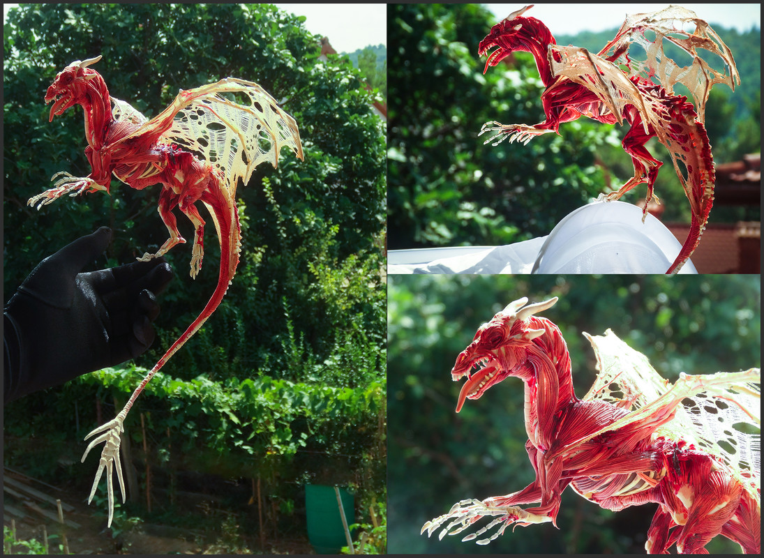 ef22 companion sculpture dragon skeleton The Price of Immortality
