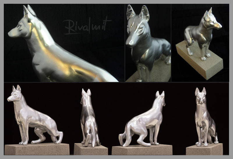 Trophy of Heroes dog sculpture trophy