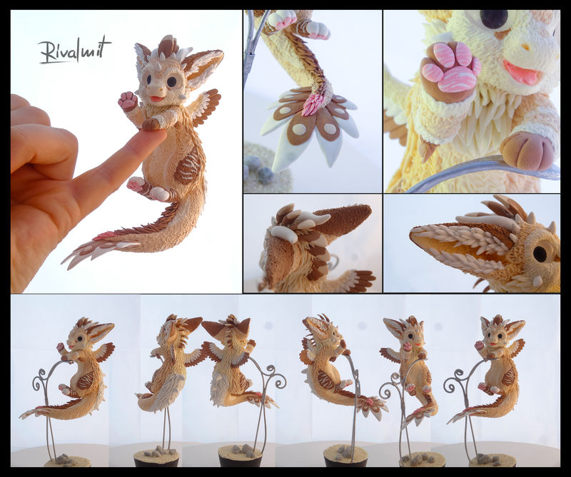 Puk  Companion companion sculpture commission dragon dad dutch angel dragon
