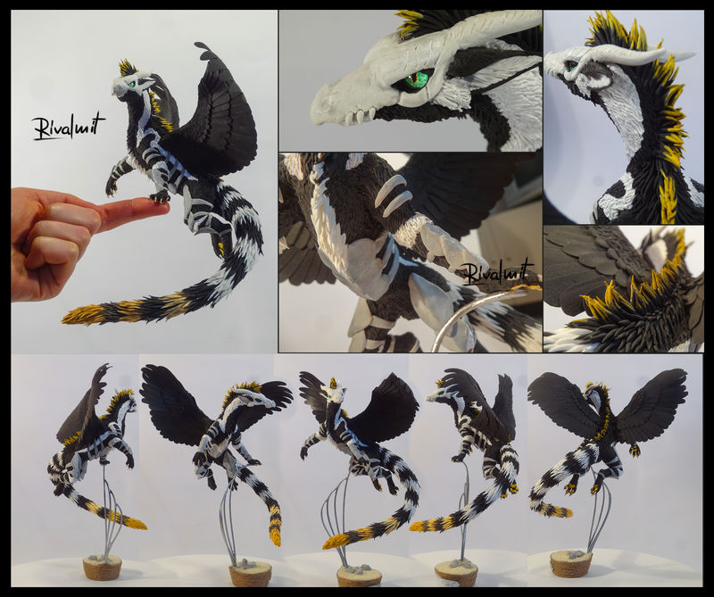 Damascus Companion sculpture dragon commission companion balance