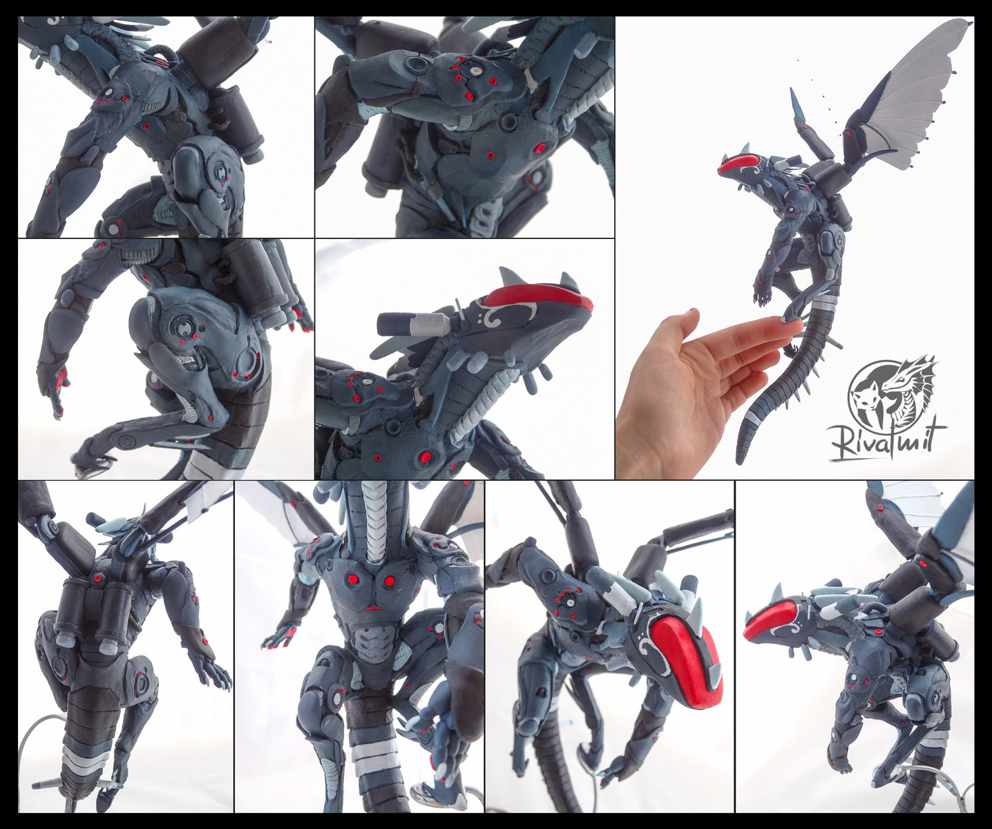 sculpture companion robot dutch angel dragon balance MechaGhast Companion