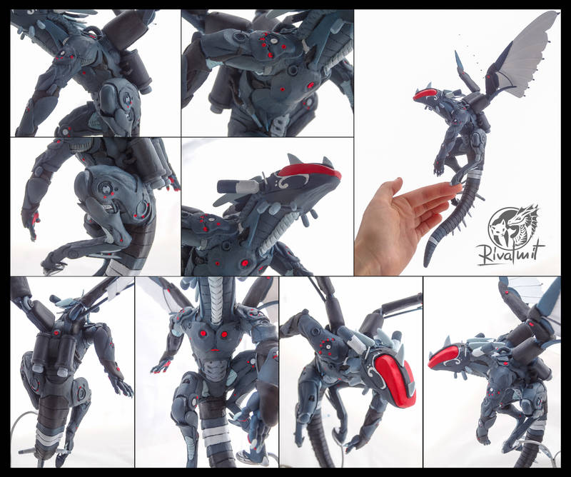 MechaGhast Companion sculpture companion robot dutch angel dragon balance