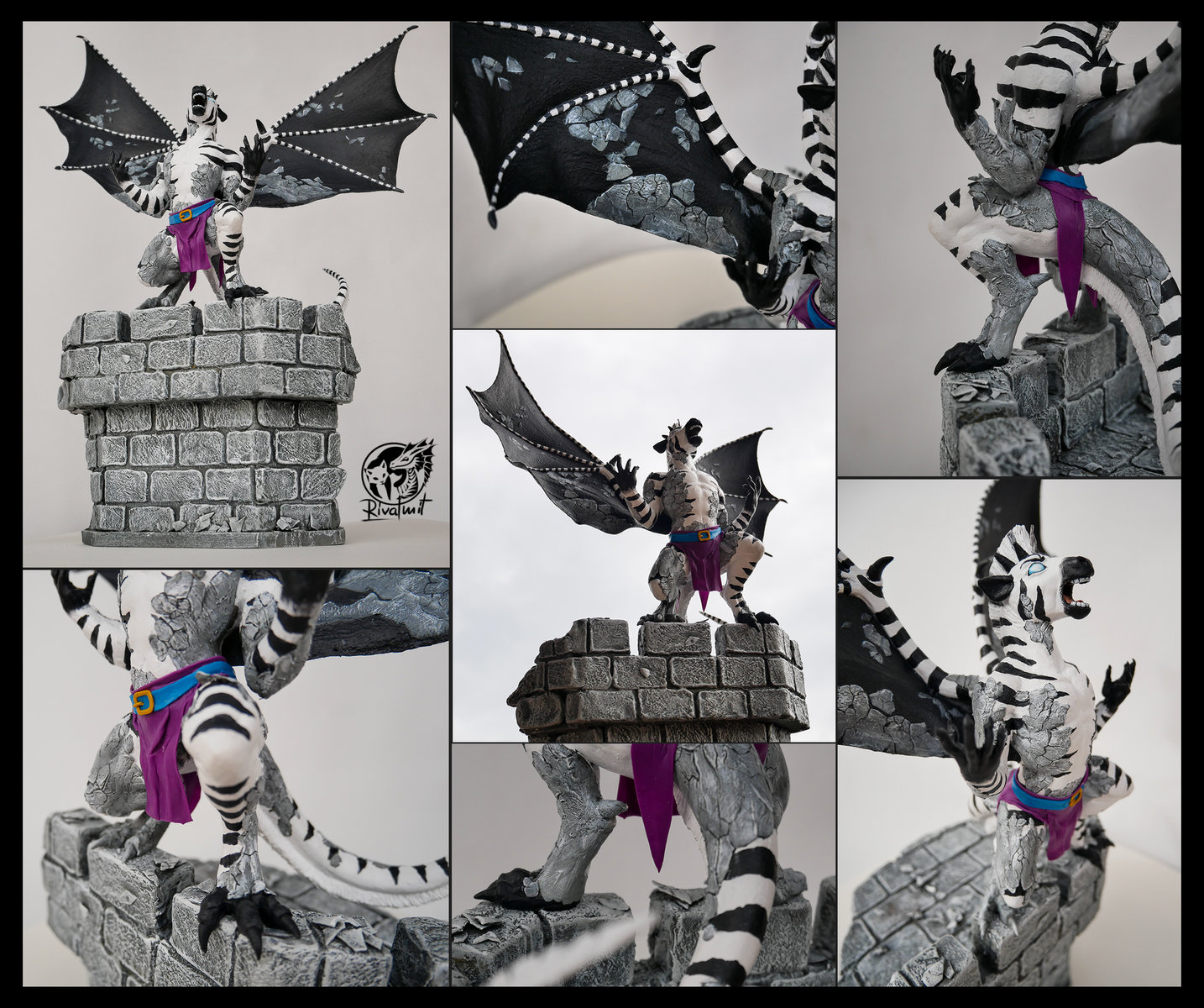 sculpture gargoyle zebra dragon Awakening