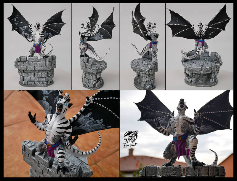 sculpture gargoyle zebra dragon Sculptures Awakening Sculptures
