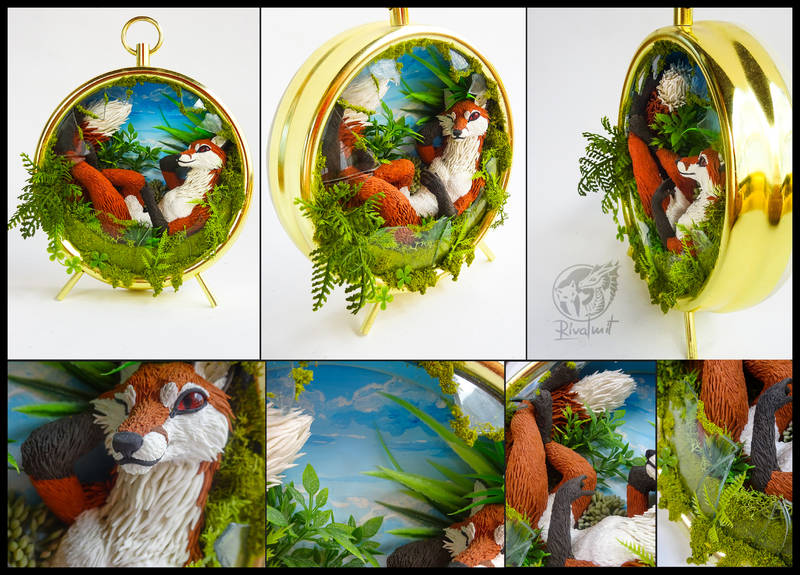 The fox, the looking glass and no wardrobe sculpture fox ef24