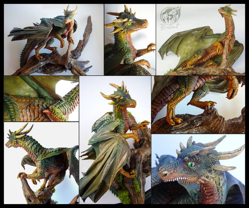 Guardian of the Grove sculpture dragon