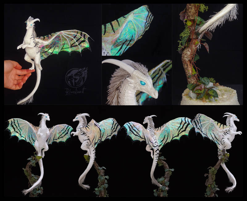 dragon sculpture companion balaning Sculptures White Death Sculptures