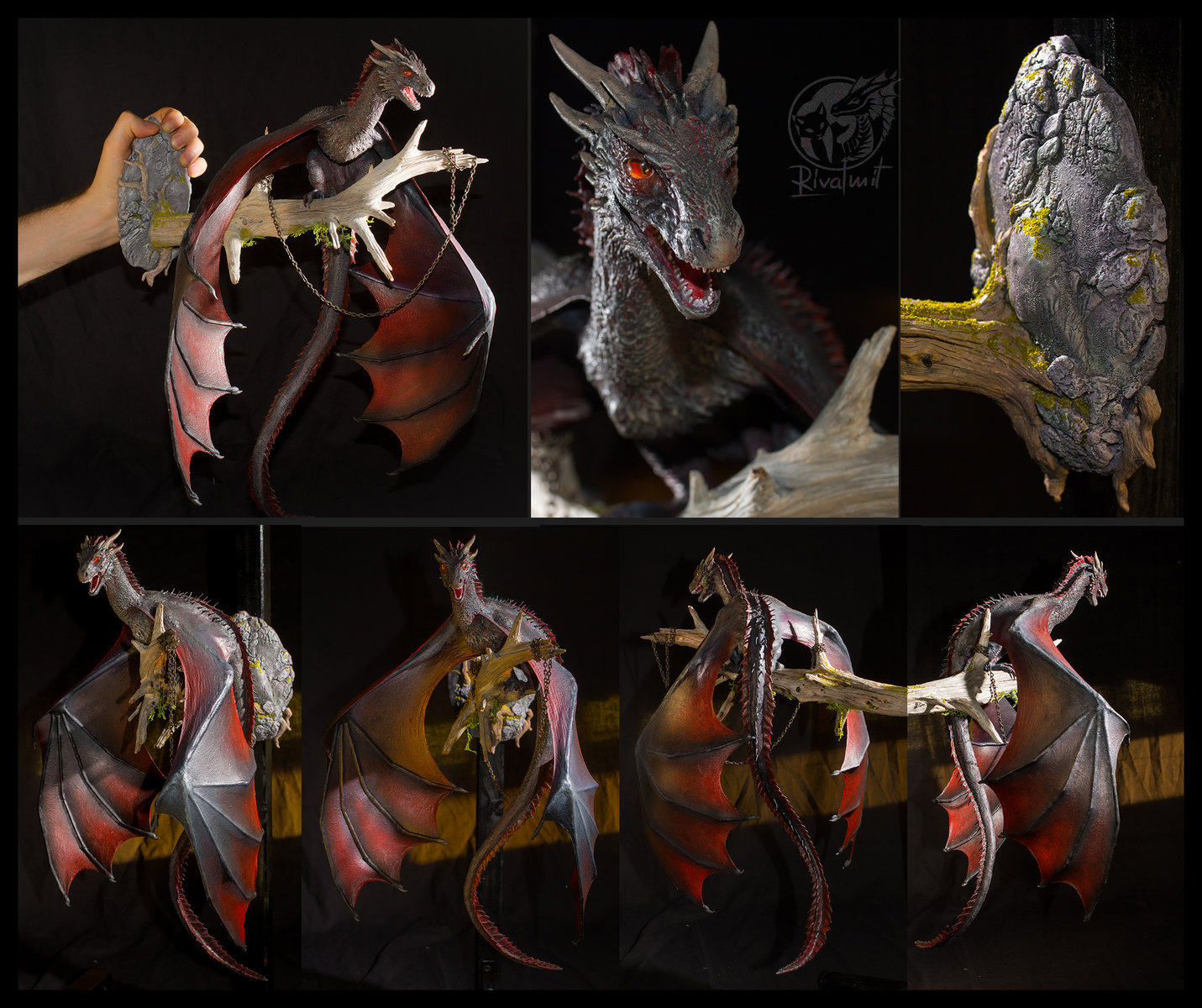 sculpture art drogon dragon wyvern got gameofthrones realistic wall sculpture Game of Thrones  Drogon 