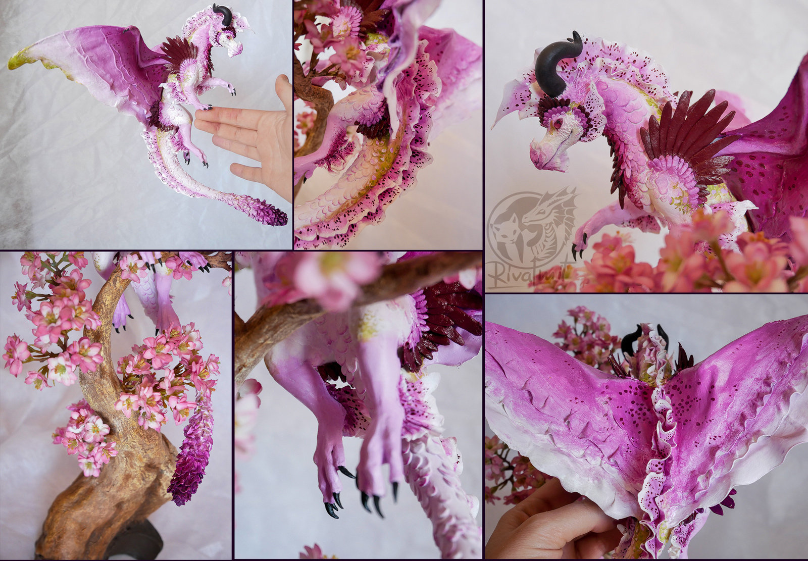 dragon commission sculpture twin sculpture art Unity
