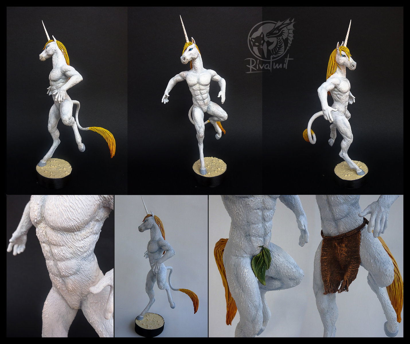 horse sculpture equine unicorn anthro A Legend in Disguise