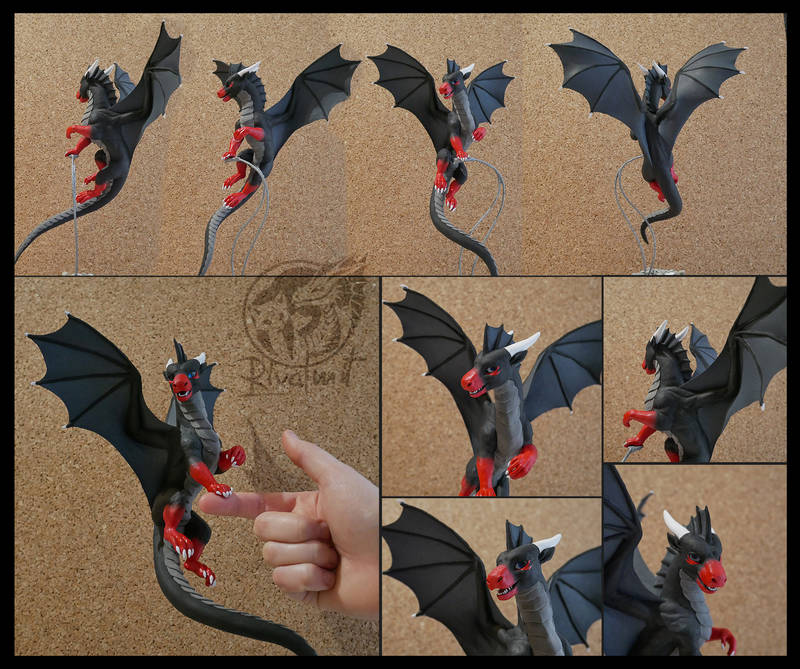 sculpture commission companion dragon art Sculptures Cryptic Commission Sculptures