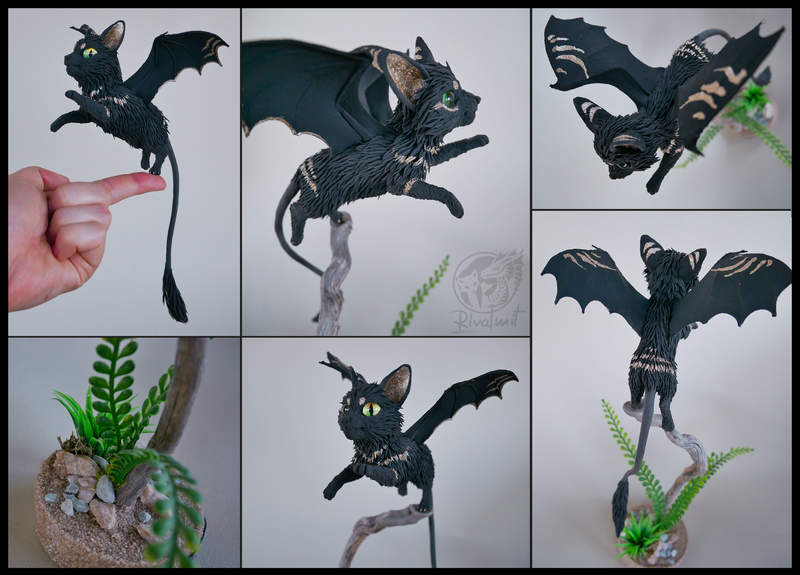 sculpture companion batkitty Sculptures Batkitty #12 Sculptures