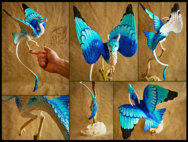 Windrunner  sculpture dragon companion balanced