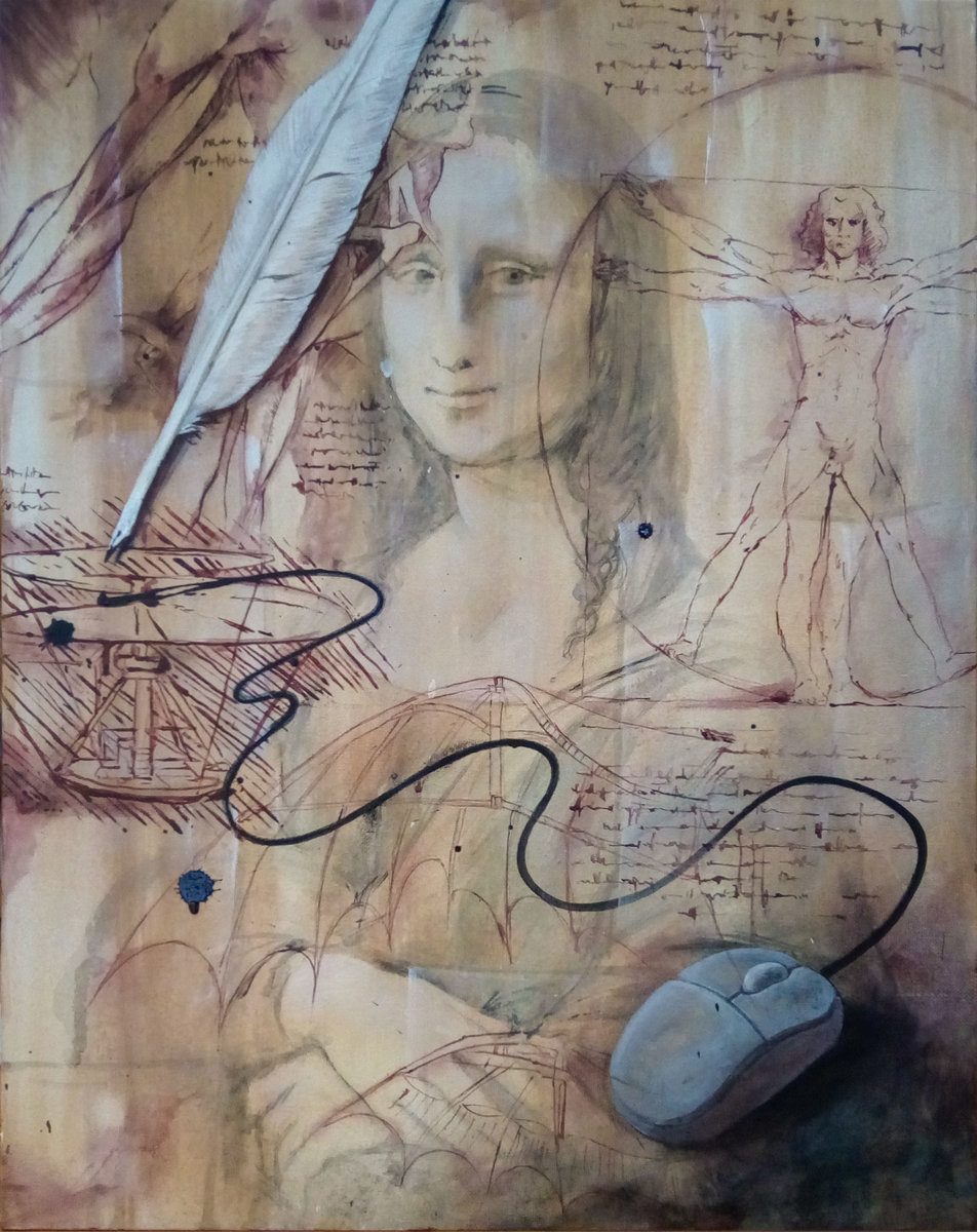 monalisa leovardo davinci painting Progress