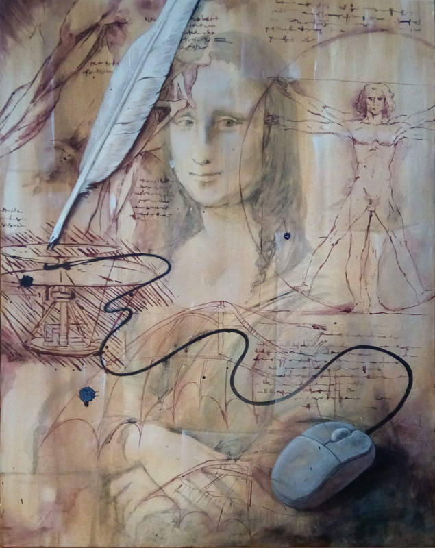 monalisa leovardo davinci painting Paintings  Progress Paintings 