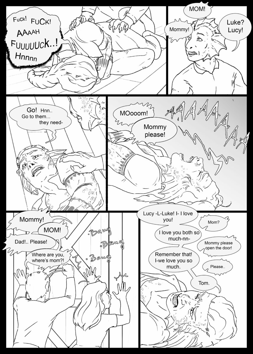 dragon transformation comic A family's strength