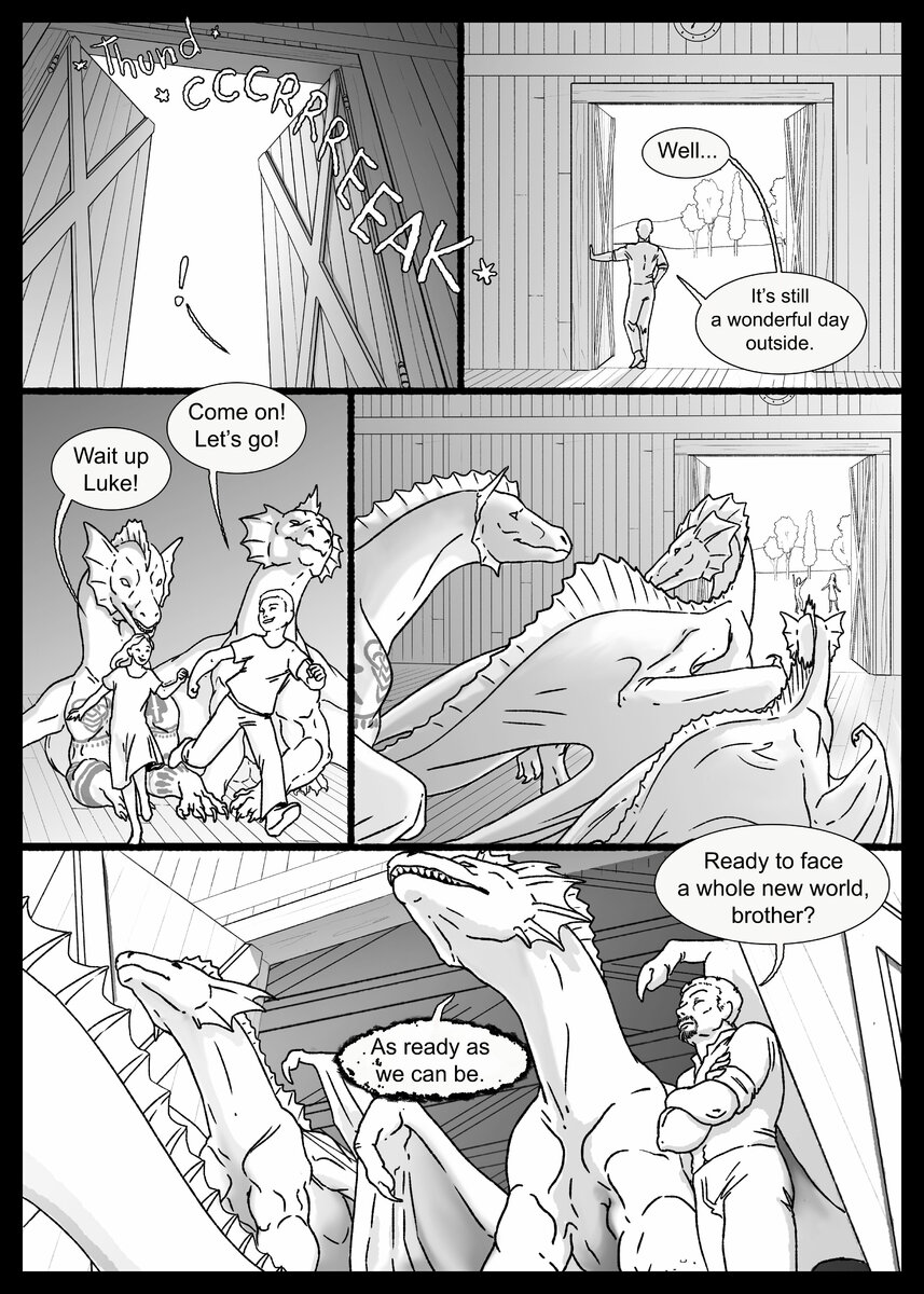dragon transformation comic A family's strength