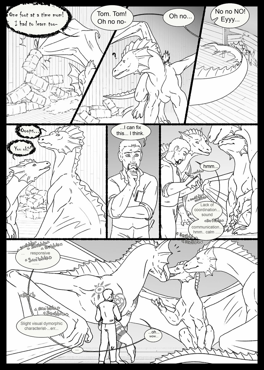 dragon transformation comic A family's strength