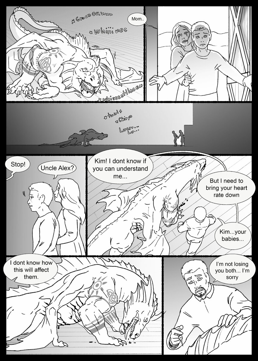 dragon transformation comic A family's strength