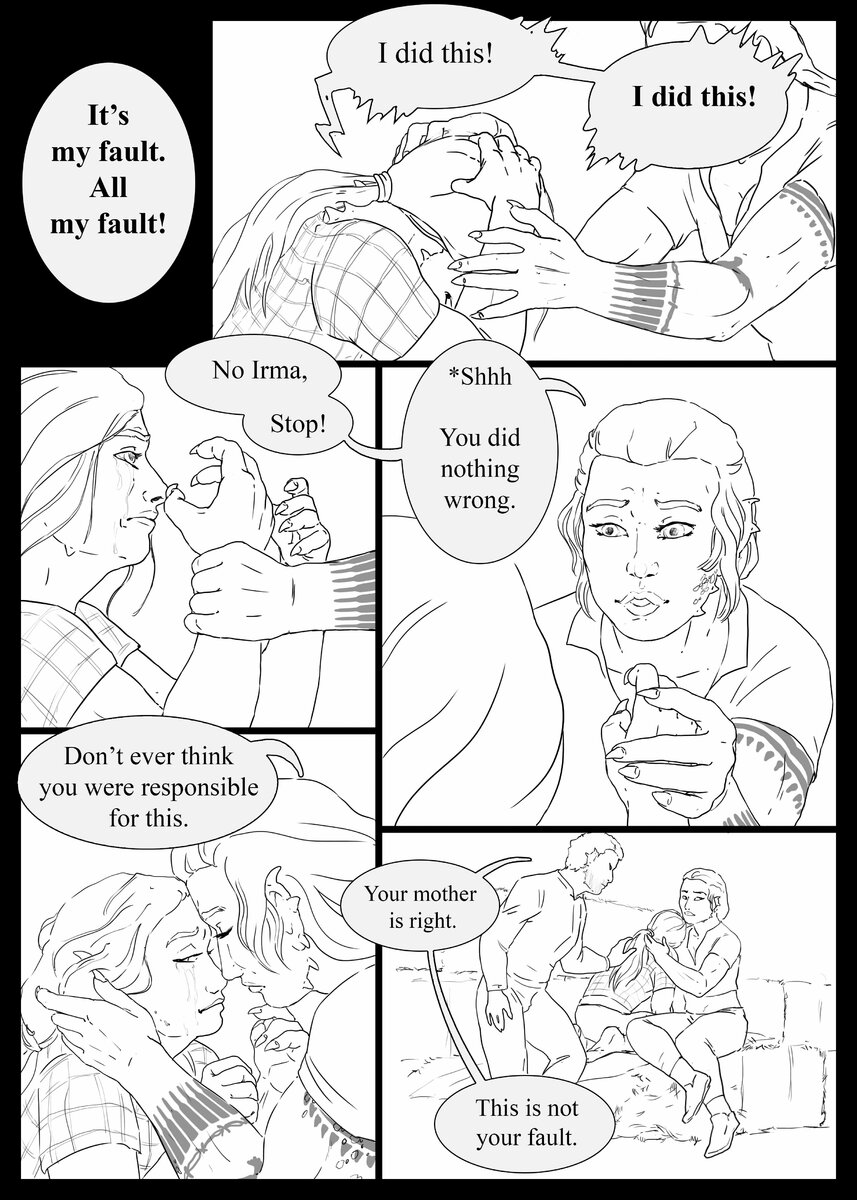 dragon transformation comic A family's strength