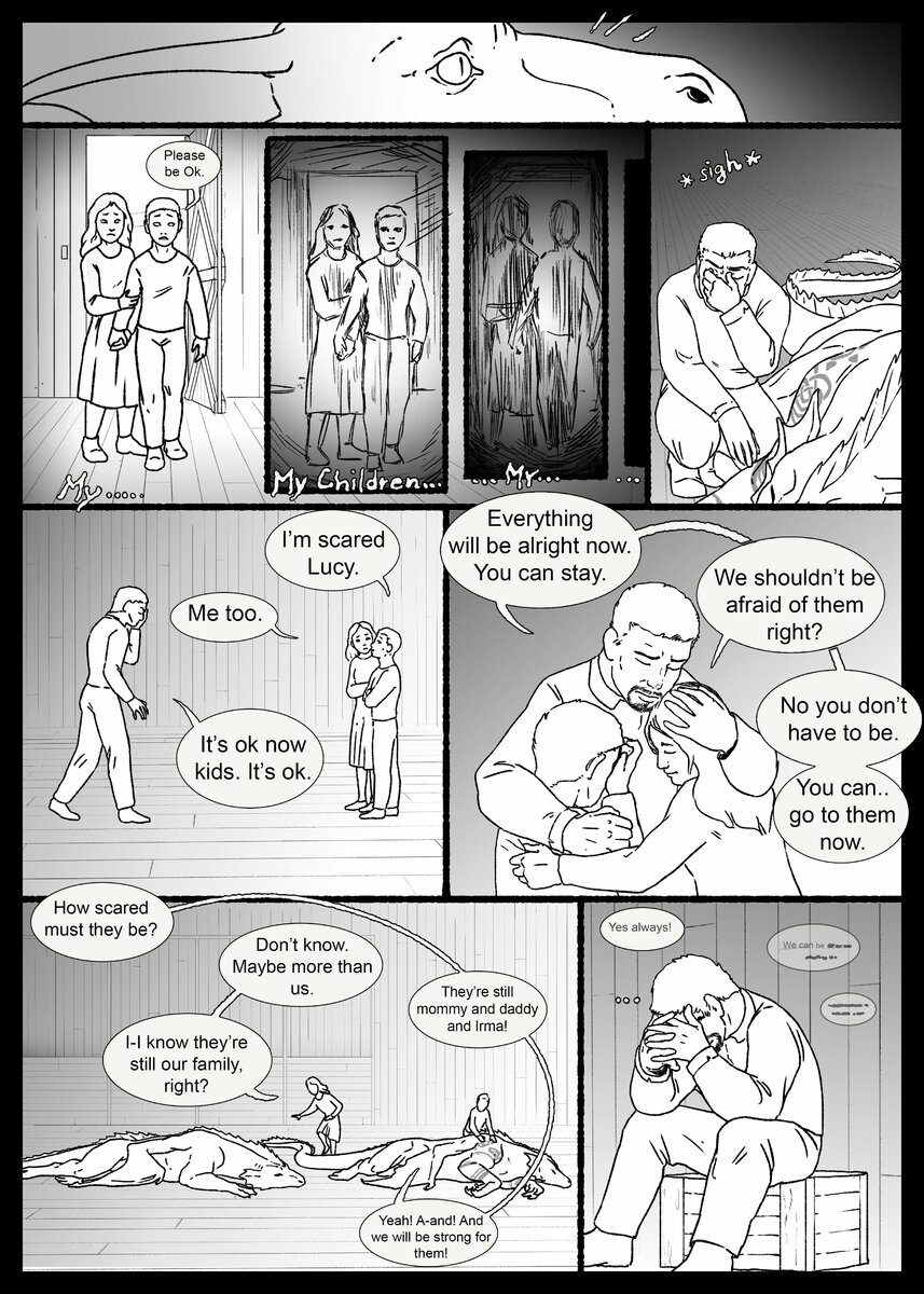 dragon transformation comic A family's strength