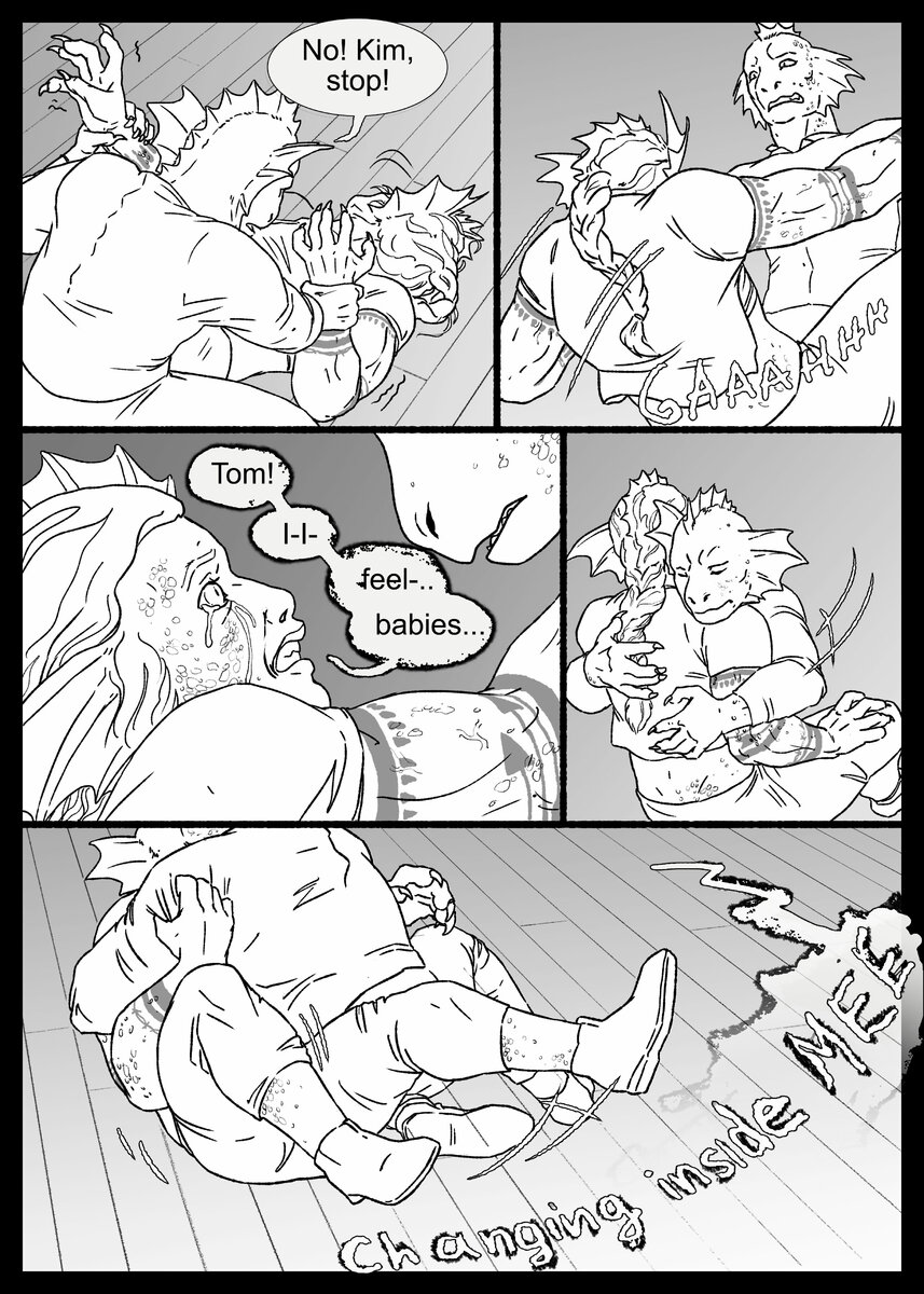 dragon transformation comic A family's strength
