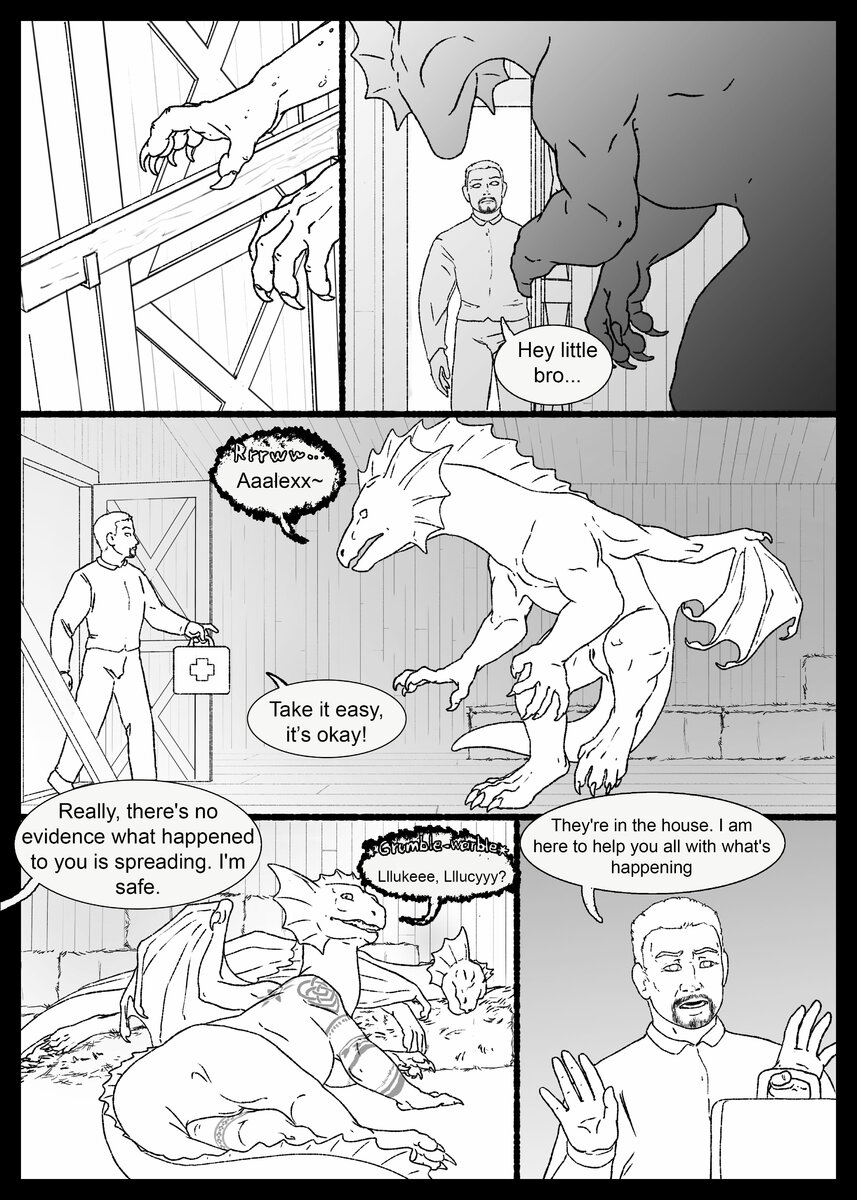 dragon transformation comic A family's strength