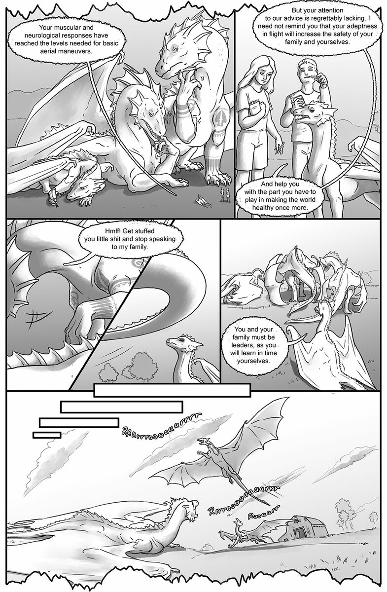 comic dragon commission Winging it
