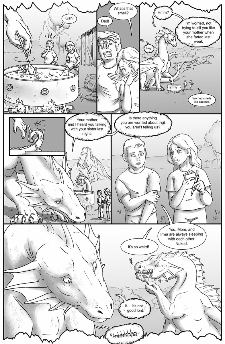 comic dragon commission Winging it