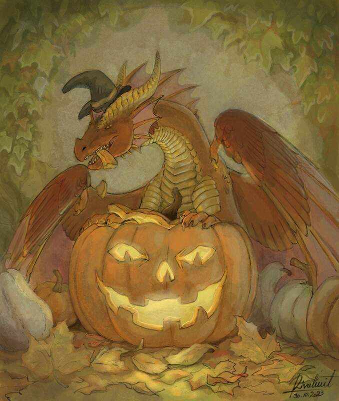 drawing dragon halloween Drawings Haloween Dragon Drawings