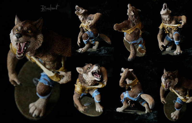 werewolf transformation sculpture Sculptures Werewolf transformation Sculptures